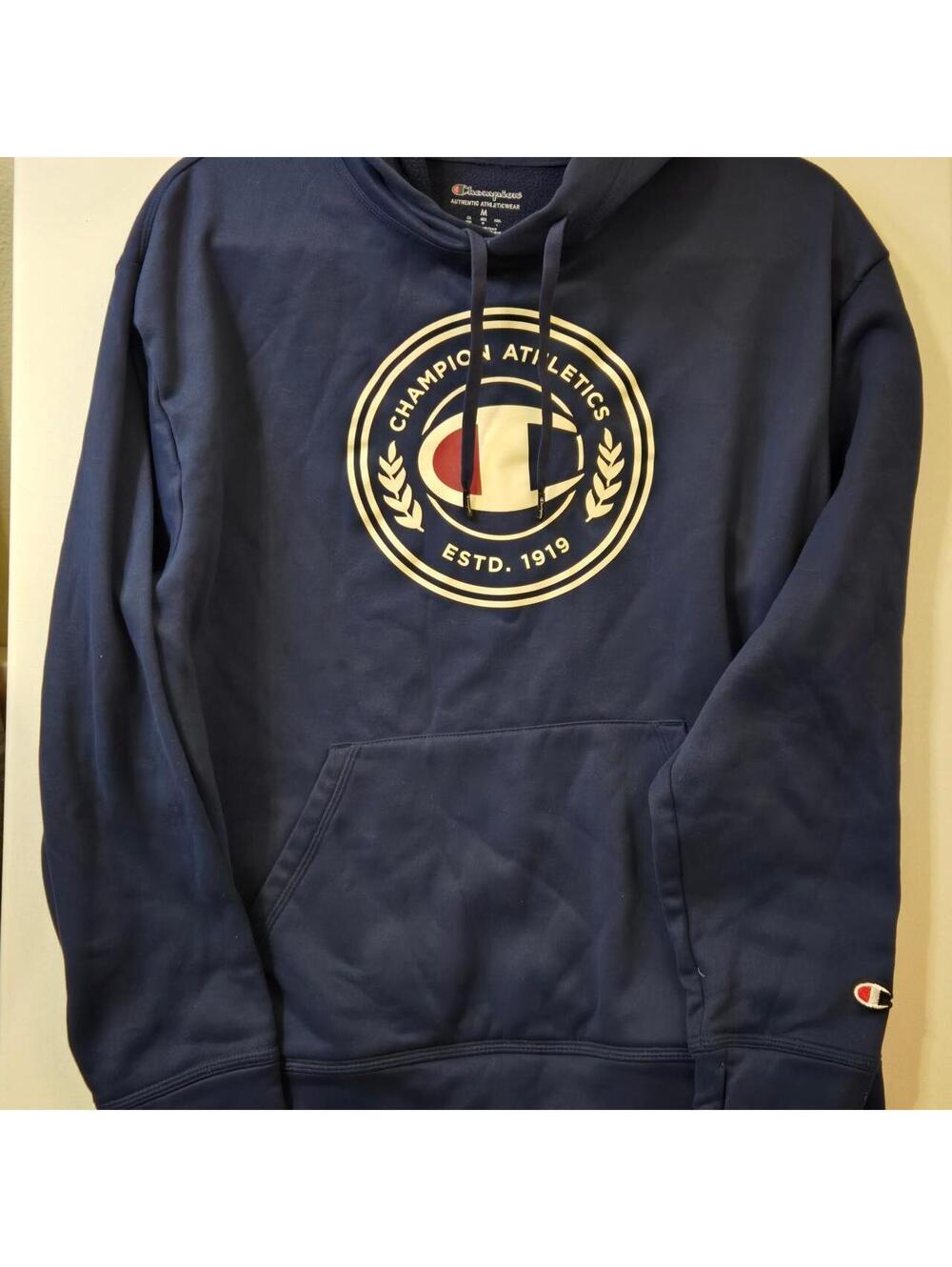 Champion Women's Navy and Blue Hoody